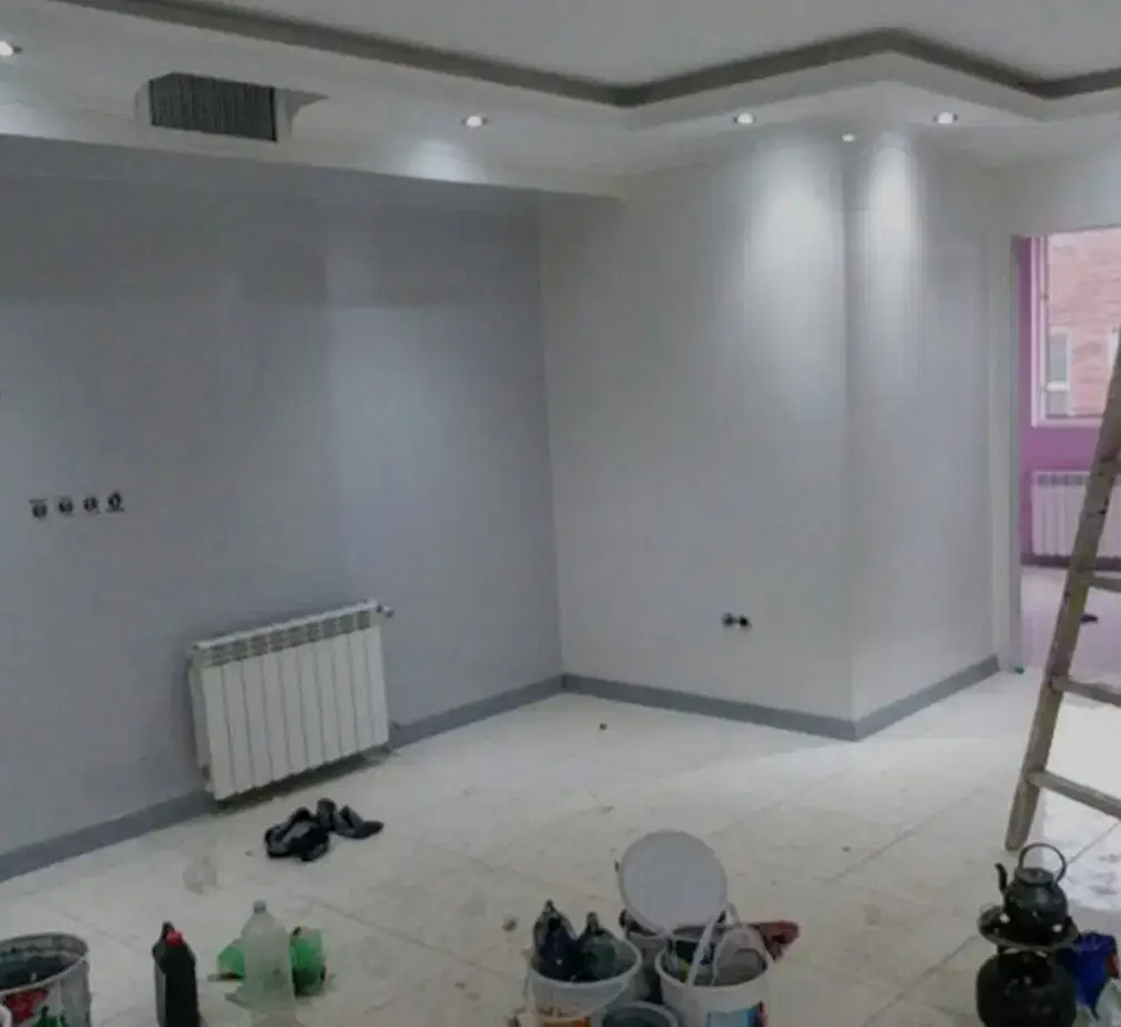 نقاشی ساختمان ساده و طرح کاغذ دیواری