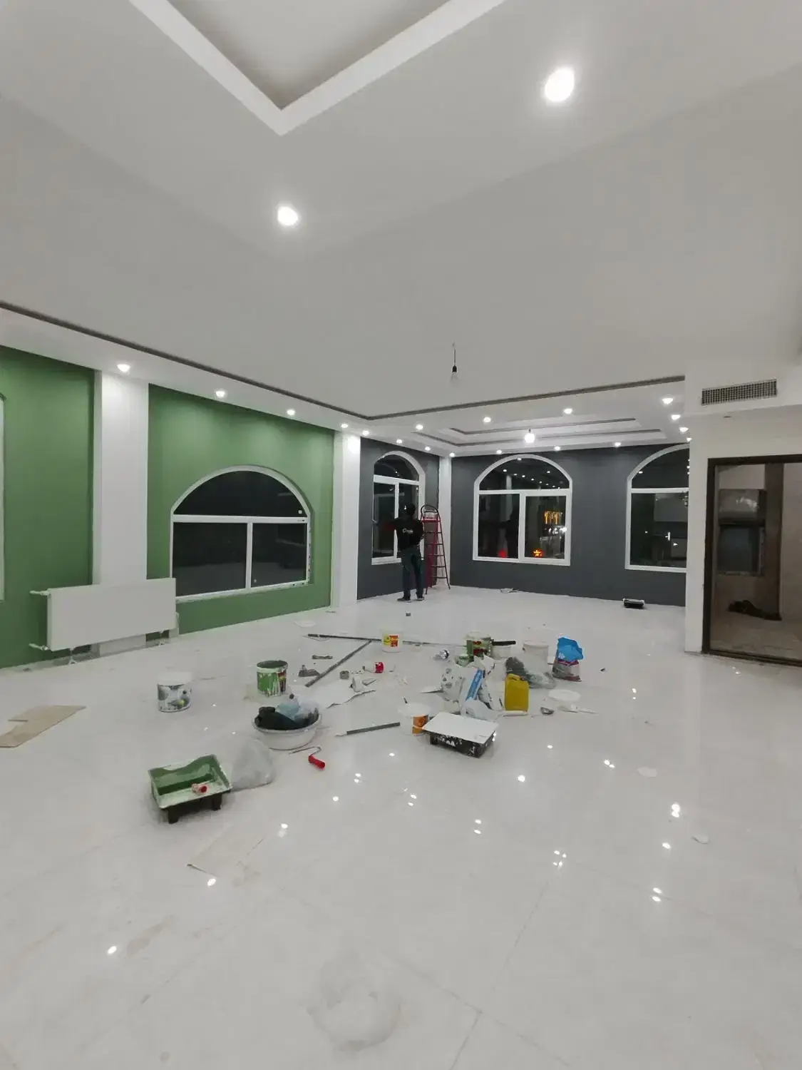 نقاشی ساختمان کل کرج چهارباغ کمال شهر خرمدشت