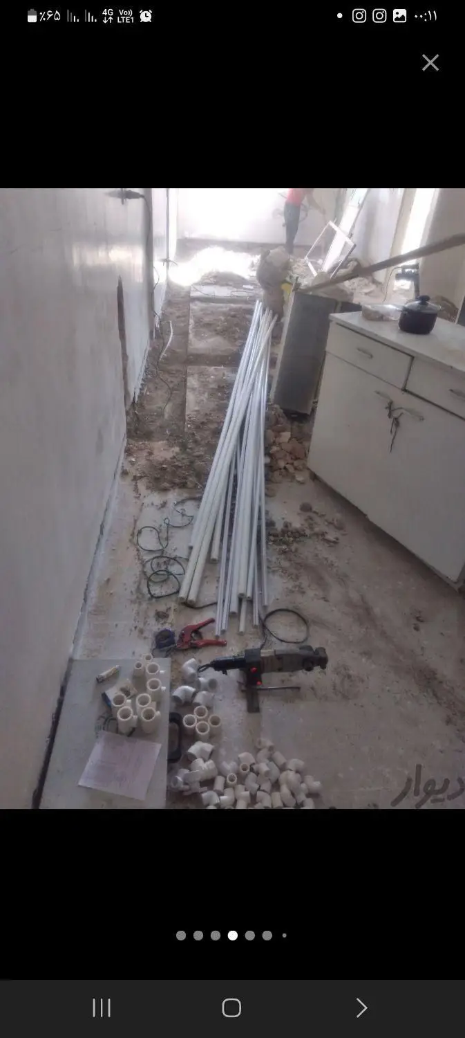 لوله کش آب سردوگرم و پکیج وفاضلاب تاسیسات باغستان