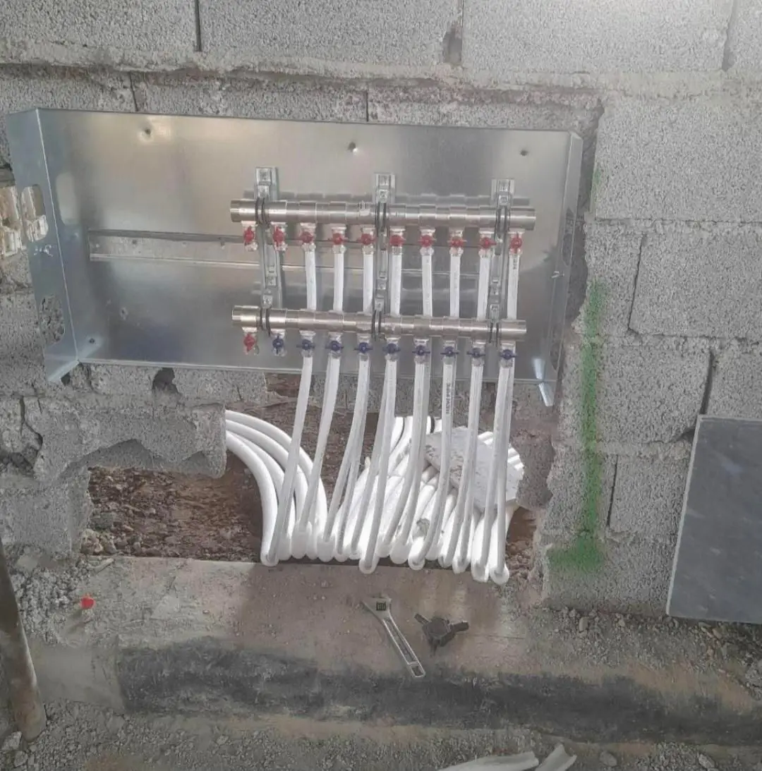 لوله کشی گاز آب فاضلاب پکیج تخریب