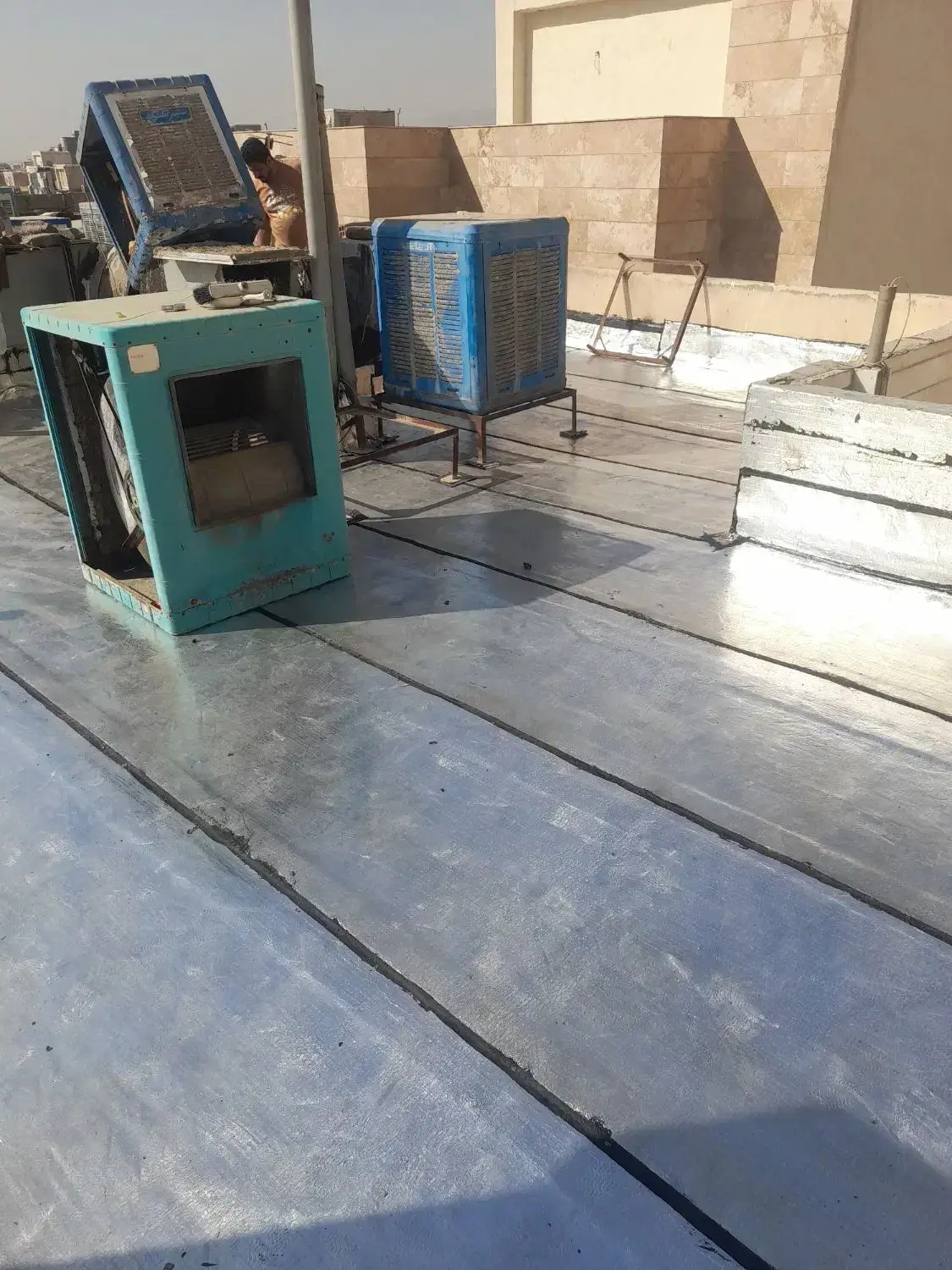 ایزوگام کارآسفالت قیرگونی جاده چالوس حتی یک متر