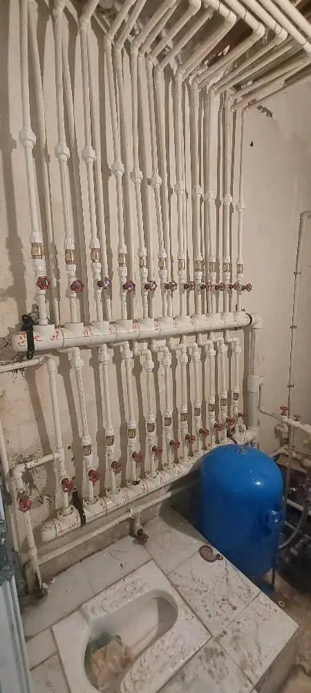 لوله کشی نصب پمپ پکیچ موتور خانه