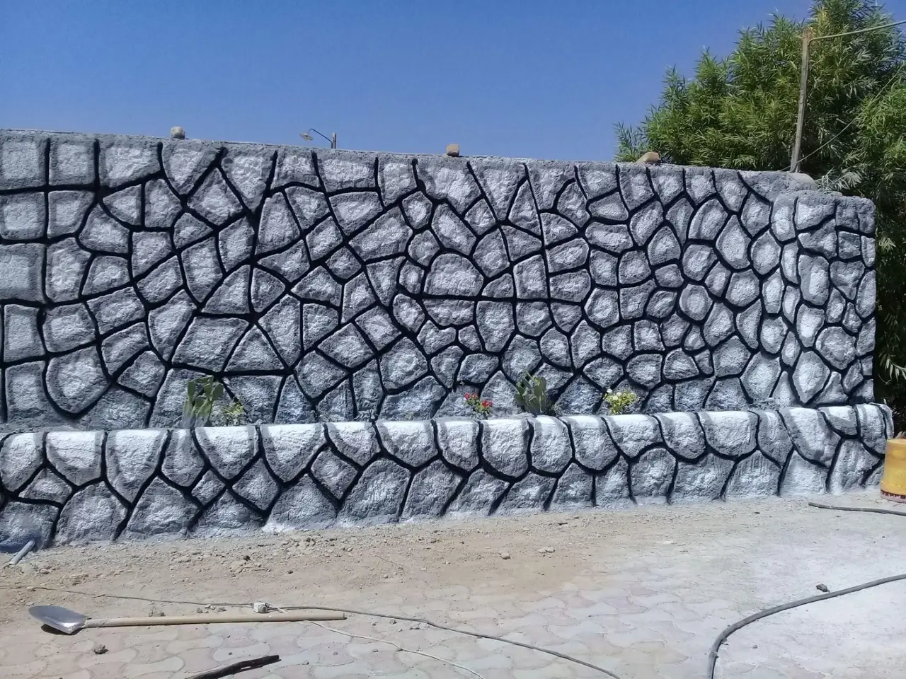 پیمانکاری ،محوطه سازی، سیمانکاری طرح سنگ وکف سازی