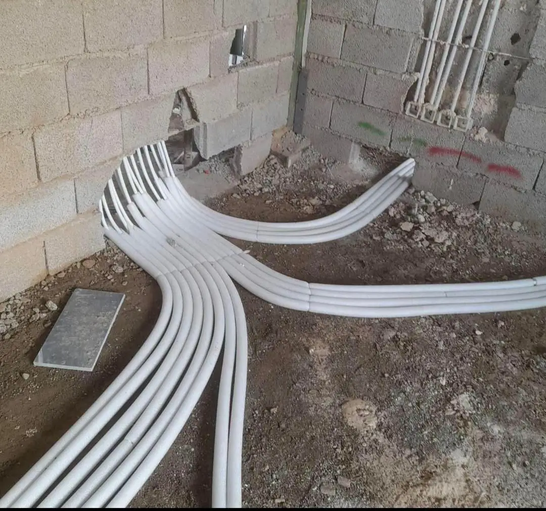 لوله کشی گاز آب فاضلاب پکیج تخریب