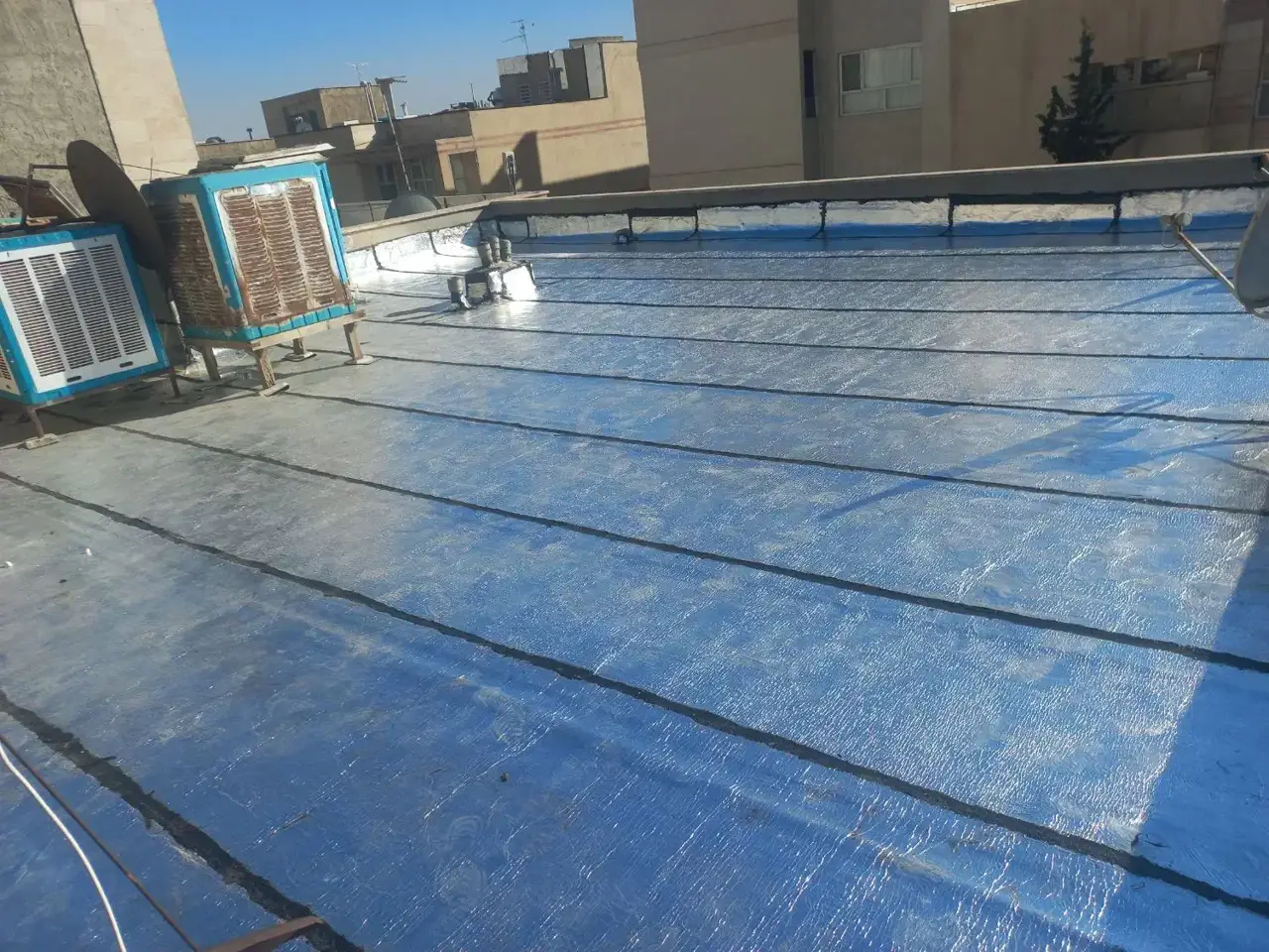 ایزوگام کارآسفالت قیرگونی جاده چالوس حتی یک متر