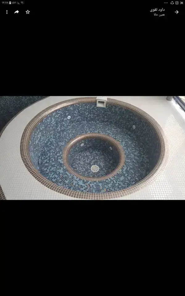 ساخت استخر آب بندی کاشیکار کاشیکاری طراحی تعمیرات