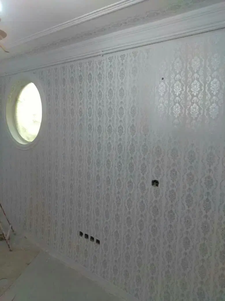 نقاشی ساختمان ساده و طرح کاغذ دیواری